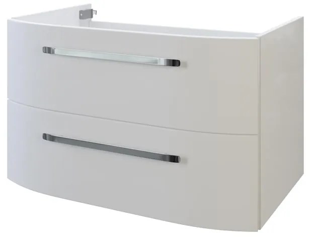 Mobile da bagno sospeso sotto lavabo L 80 x H 48 x P 48 cm bianco lucido, 2 cassetti PELIPAL Contea