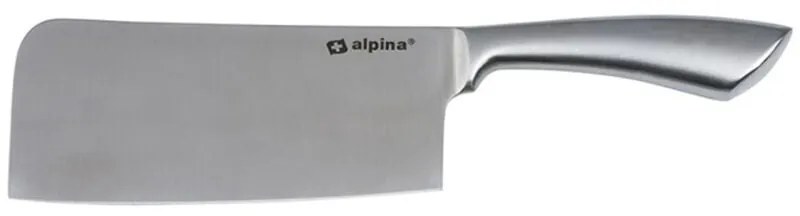 Mannaia Macellaio 31 cm Coltello per carne da cucina Acciaio Inox Alpina Silver