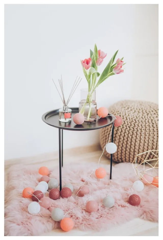 Poggiapiedi marrone chiaro con rivestimento in lavorato a maglia Jagger – Bonami Essentials