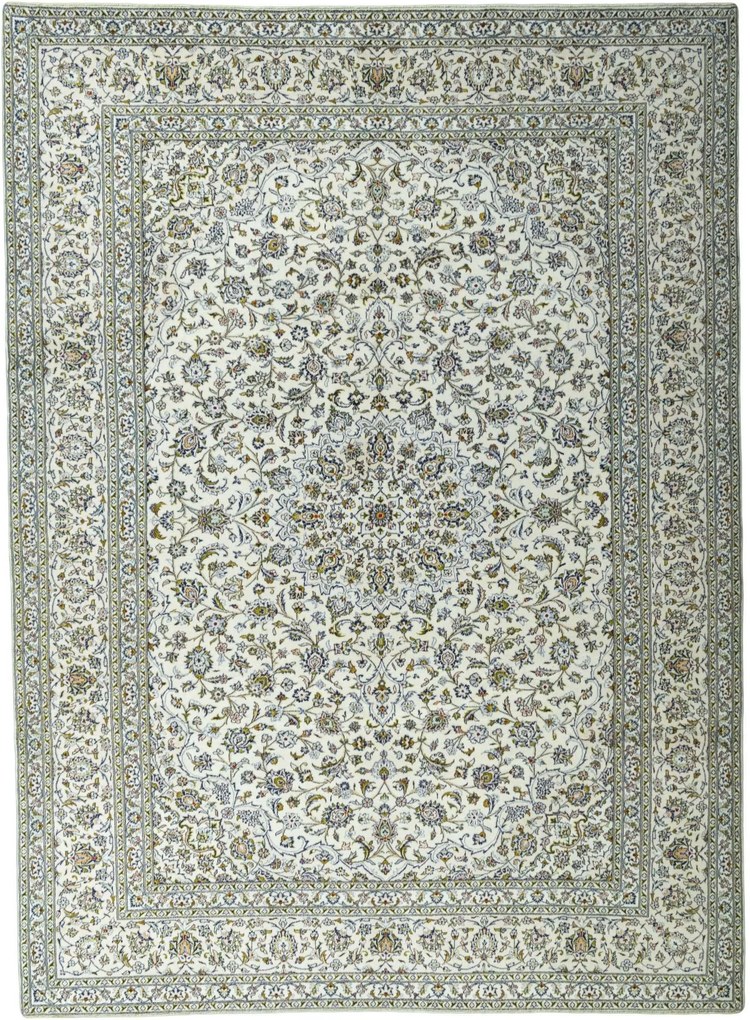 Kashan Tappeto persiano 300x400 Beige (Iran) Annodato A Mano
