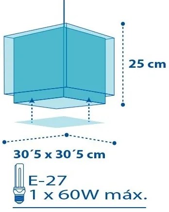 Dalber D-43422 - Lampadario per bambini PETIT MARIN 1xE27/60W/230V