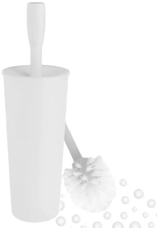 Porta scopino bagno bianco con tecnologia silver safe antibatterico