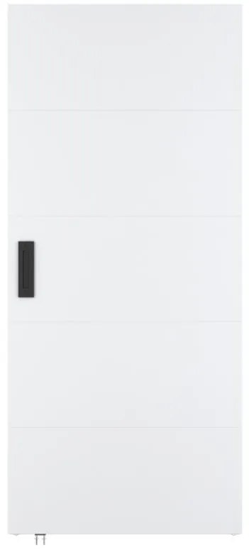 Porta scorrevole 93 x 210 cm in Legno e MDF con guida a scomparsa Bianco - SOMIRI