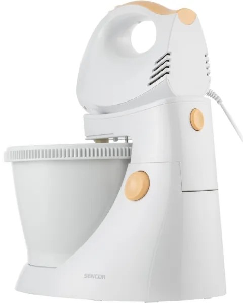 Sencor - Frusta a mano con ciotola rotante 500W/230V bianca