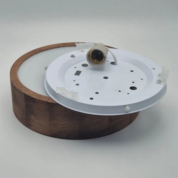 Brilagi - Plafoniera LED RGBW dimmerabile CARVALHO 1xE27/15W/230V Wi-Fi rovere diam. 27,5