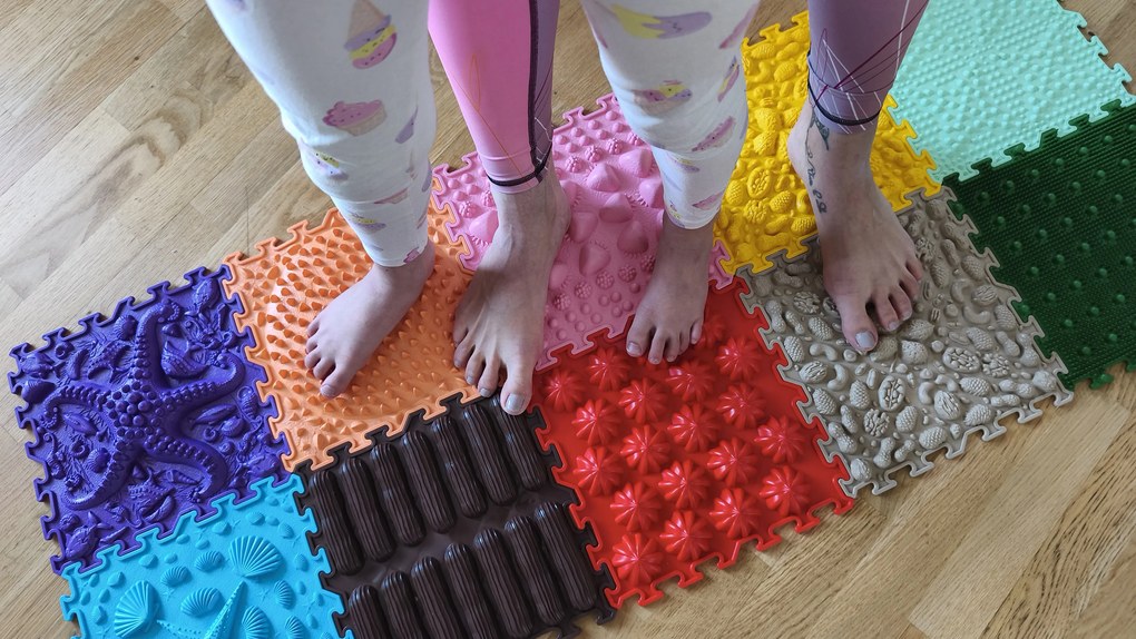 OrtoNature Tappetini ortopedici da massaggio set 12 pezzi - Mix