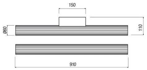 Redo 01-2593 - Lampada LED per specchio da bagno RIGAL, 18W/230V, IP44, cromo/bianco