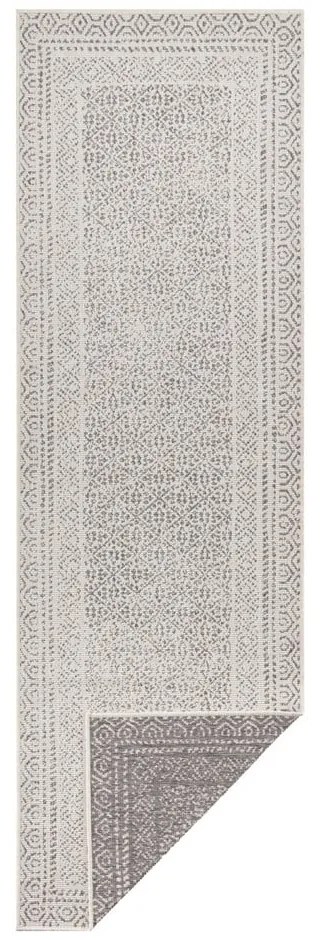Runner da esterno grigio e bianco Berlino, 80 x 250 cm - Ragami