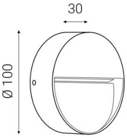 LED2 - Applique LED da esterno STEP ON LED/3W/230V IP54