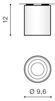 Azzardo AZ0779 - Plafoniera BROSS 1xGU10/50W/230V