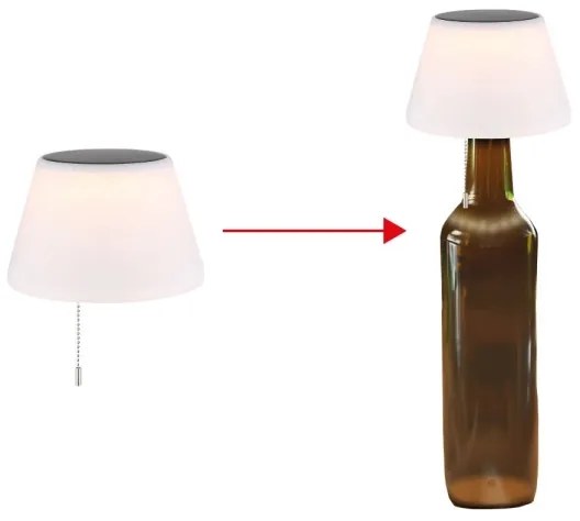 Globo 36000 - LED Paralume solare per bottiglie 10xLED/1,5W/3V IP44