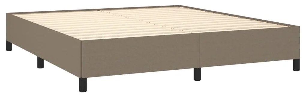 Giroletto a molle con materasso tortora 160x200 cm in tessuto