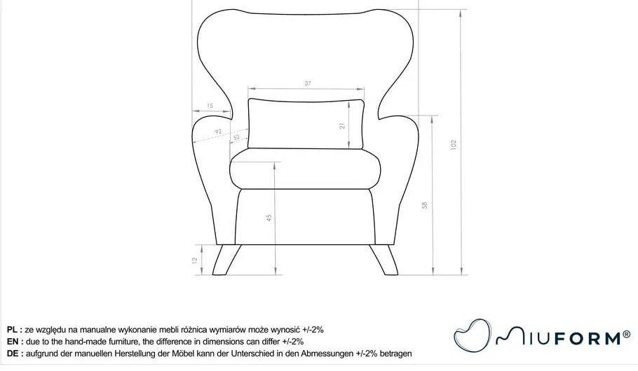 Poltrona marrone Miuf - Miuform