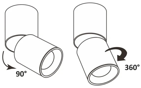 Faretto NIXA 1xGU10/10W/230V nero