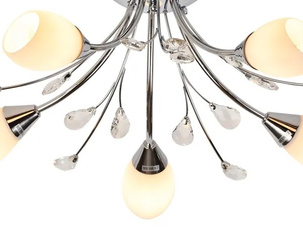 Brilagi - Lampadario a plafone MEGAPOLIS 5xE14/60W/230V cromo lucido