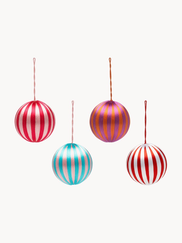 Set di 4 palline di Natale Corded, Ø 15 cm