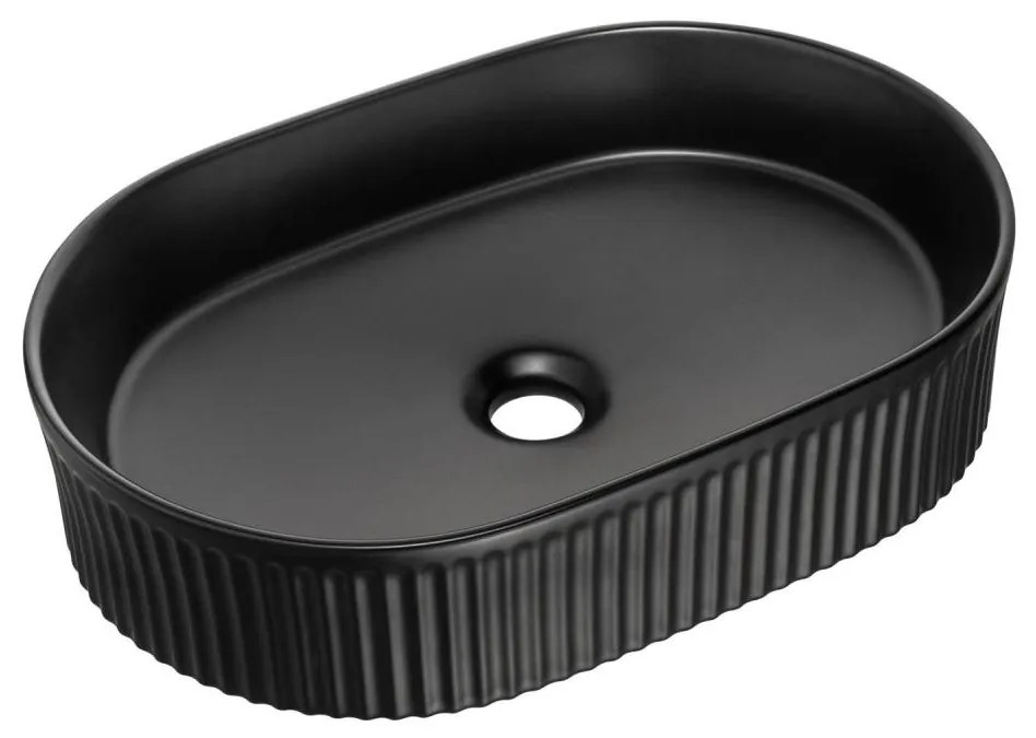 COMAD BEYOND 5 BLACK (E-6564) - Lavabo da appoggio BEYOND 48x32,5 cm nero
