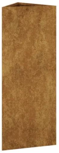Fioriera da Giardino 30x26x75 cm in Acciaio Corten