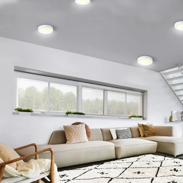 Solight WD170 - Plafoniera LED/12W/230V 3000/4000/6000K Ø 17 cm bianca