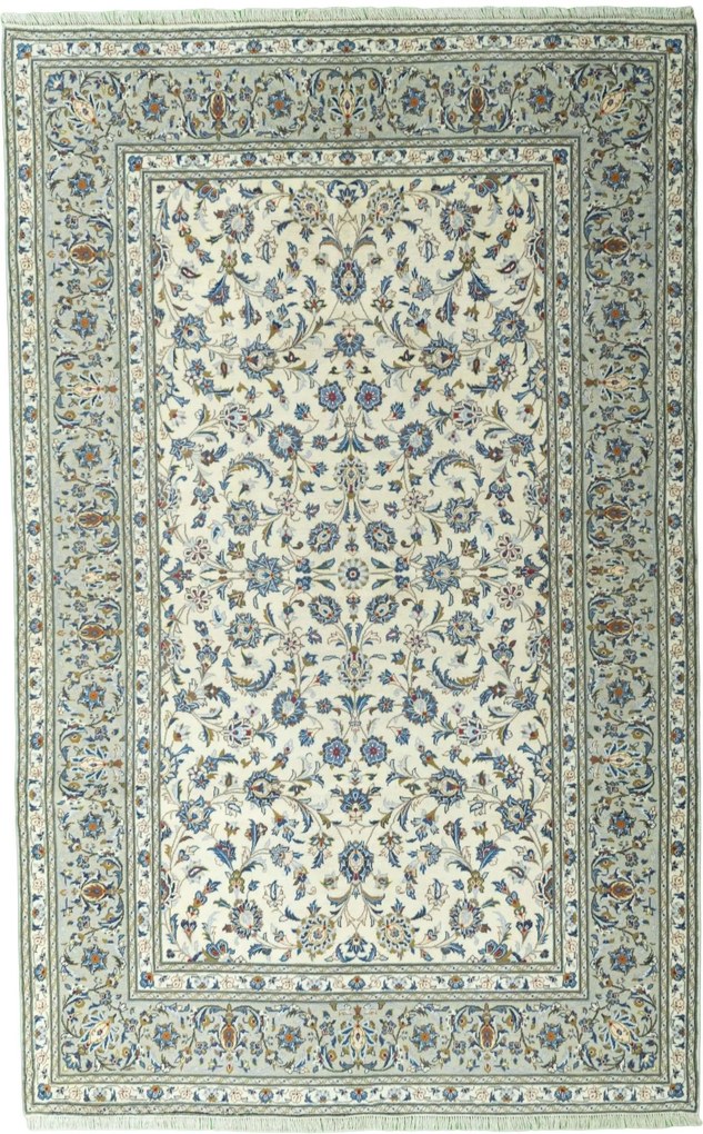 Kashan Tappeto persiano 200 x 310 Beige (Iran) Annodato A Mano