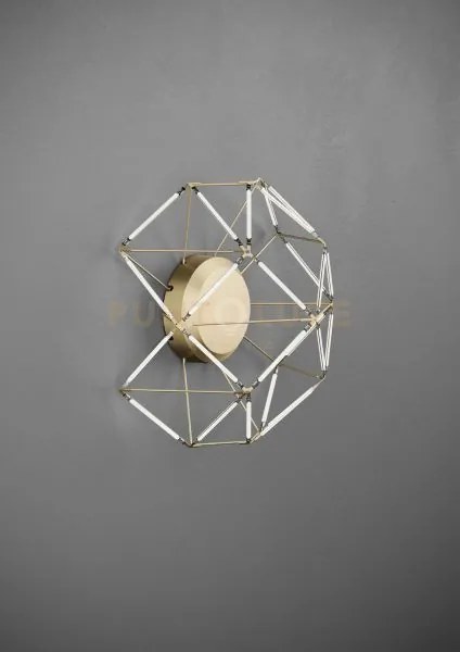 Euclide applique a parete oro a led 2700k 1963lm 29w l.36,5cm