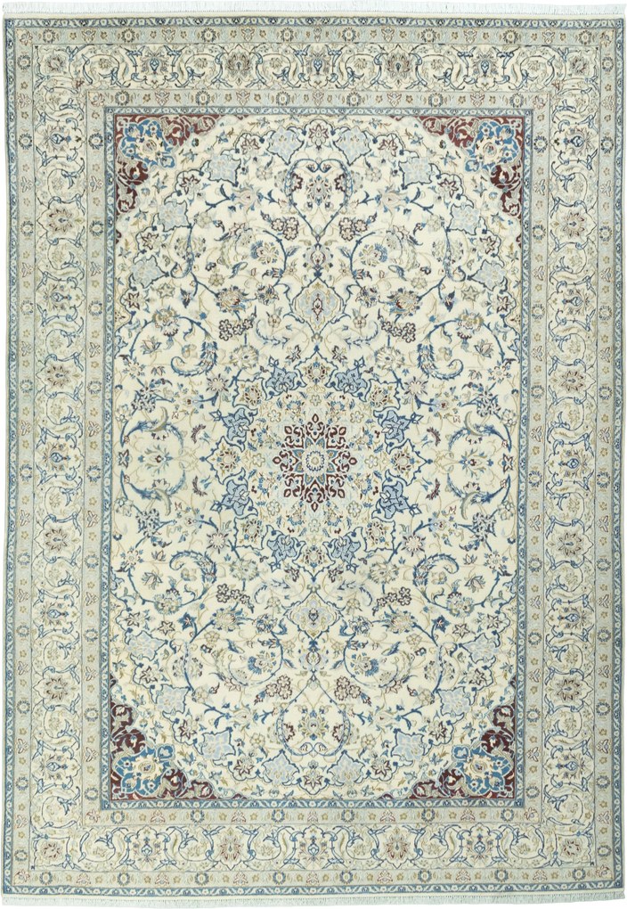 Nain Tappeto persiano 250x360 Beige (Iran) Annodato A Mano