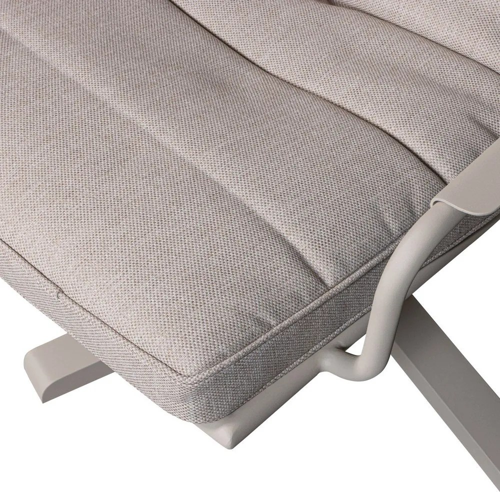 Sedia da giardino in metallo grigio chiaro Coosa - Exotan