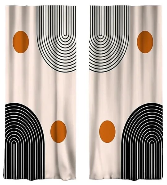 Tende beige in set di 2 140x260 cm - Mila Home