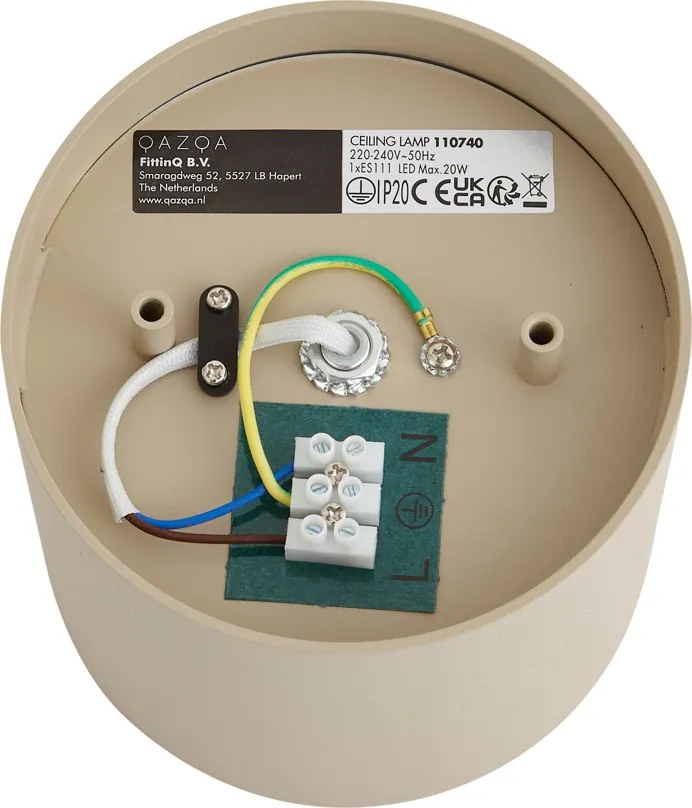 Faretto da soffitto moderno orientabile tortora GU10 AR111 - Impact