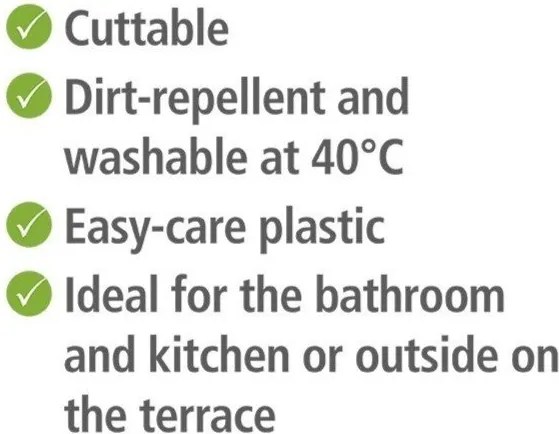 Tappetino da bagno in plastica marrone 65x200 cm Lambris - Wenko