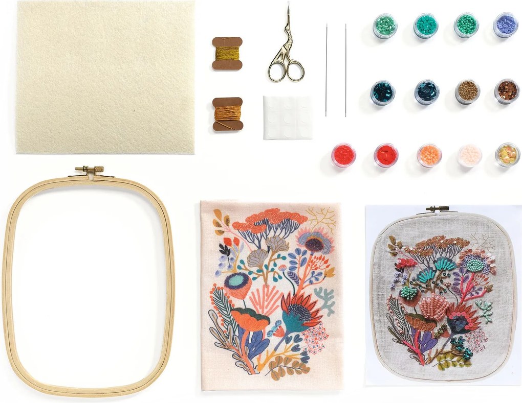 Atelier 58 - Ricamo con perline per adolescenti e adulti - Fiore