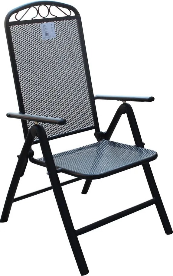 Sedia da giardino in metallo nero - Rojaplast