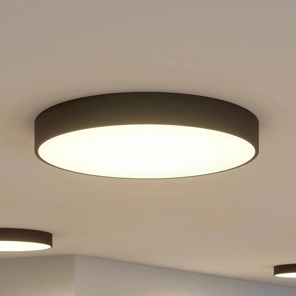 Arcchio Plafoniera LED Noabelle, Ø 80 cm, nero, metallo