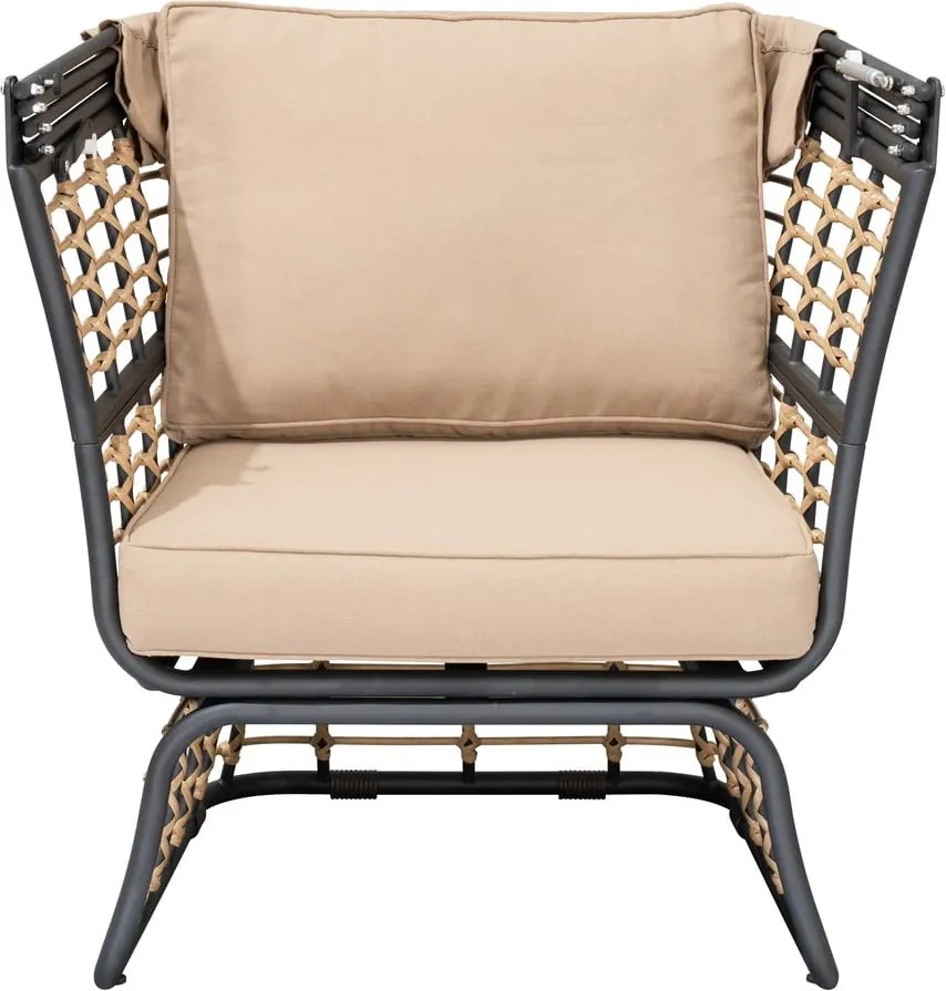 Poltrona da giardino in metallo beige Paros - Garden Pleasure