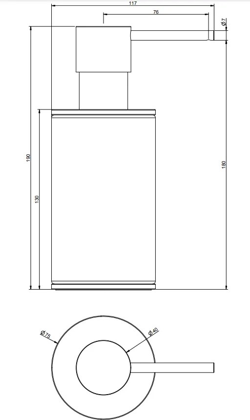 Dispenser sapone liquido da appoggio bianco steel brushed 54737 gessi