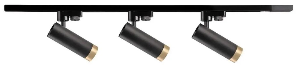 Faretto per sistema a binario FADO 3xGU10/10W/230V nero