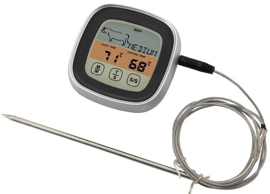 Termometro digitale per carne con sonda -20-300°C 2xAAA