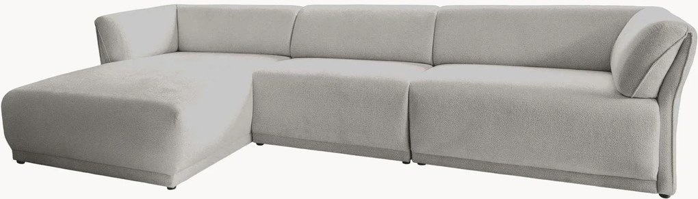 Divano angolare 6 posti in ciniglia Gatsby