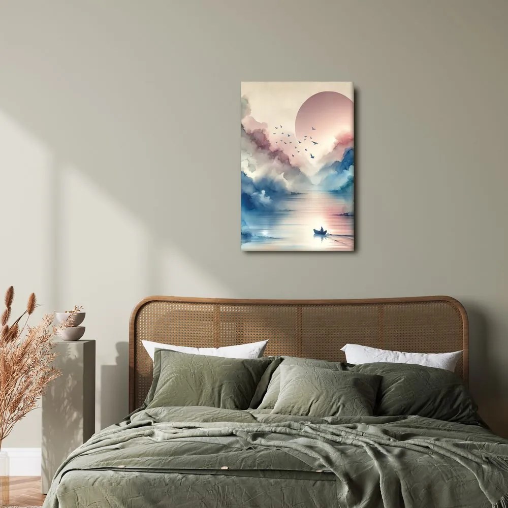 Quadro su tela – Montagne nebbiose