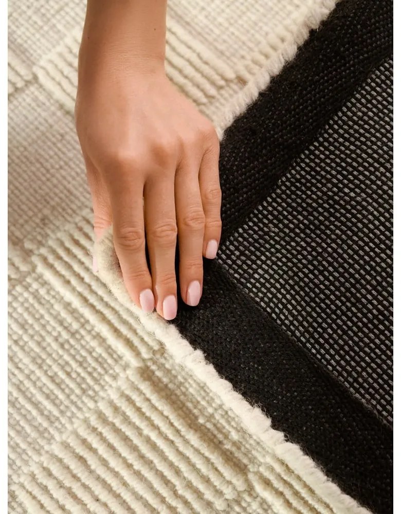 Passatoia color crema in lana tessuta a mano 80x200 cm Scala – Villeroy&Boch