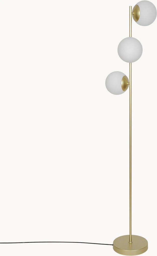 Lampada da terra con paralumi in vetro soffiato Lilly