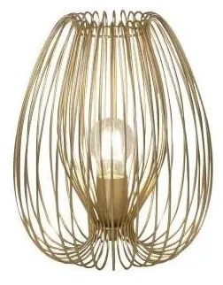Fabas Luce 3677-34-225 - Lampada da tavolo CAMP 1xE27/40W/230V oro