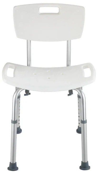 Sgabello Secura in alluminio bianco