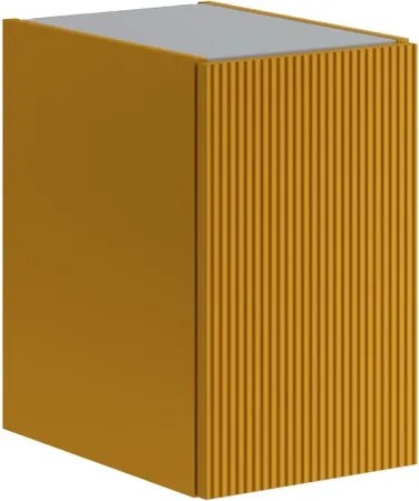 Estensione per mobile da bagno Opera 1 anta, cannettato laccato opaco senape L30 x H50 x P45.5 cm