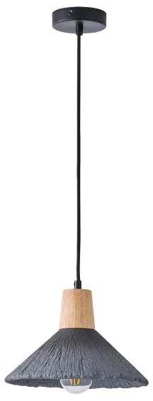 Lampadario a sospensione con filo 1xE27/15W/230V grigio