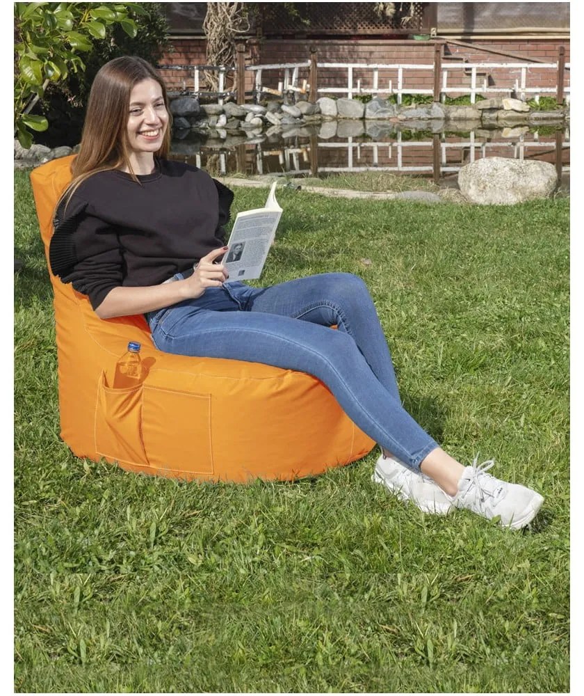 Borsa arancione per sedersi EVA Sport - Floriane Garden