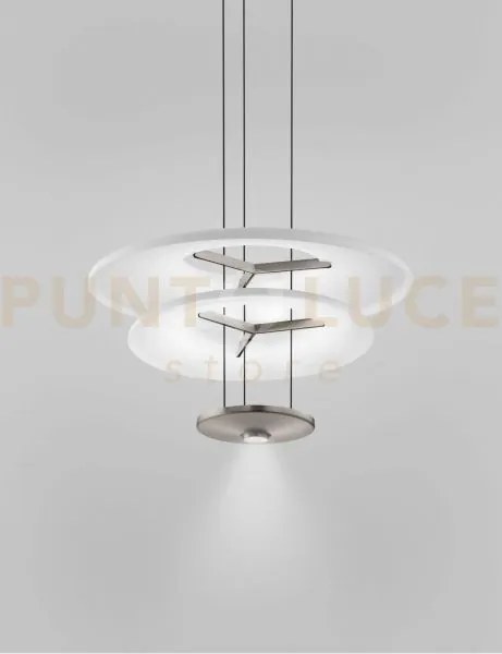 Dione sospensione 2 bianco satinato acciaio satinato l2223 led 26w ...