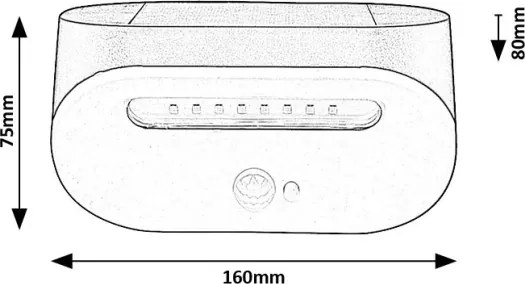 Rabalux 77006 - Luce solare a LED con sensore BREZNO LED/3,2W/3,7V IP44