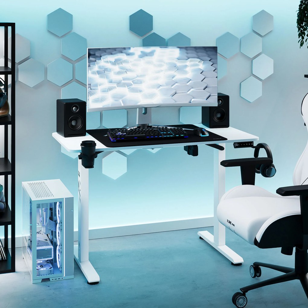 Scrivania Diablo X-Tensio 1100 1100 regolabile in altezza bianco