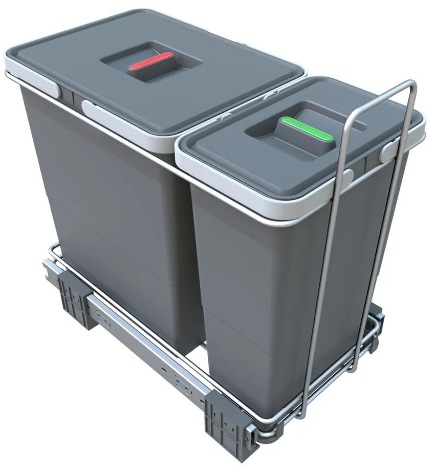 Bidone in plastica per rifiuti differenziati/incasso 26 l Ecofil - Elletipi